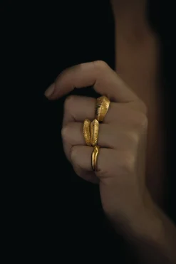 Dipua Anel Nilo Banhado a : Design Autêntico