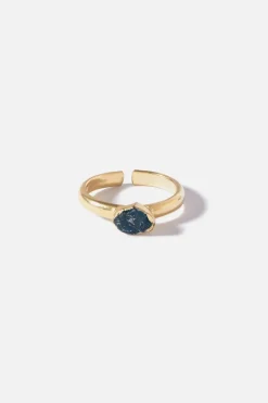 Dipua Anel Urano Banhado a Ouro: Charme Celestial