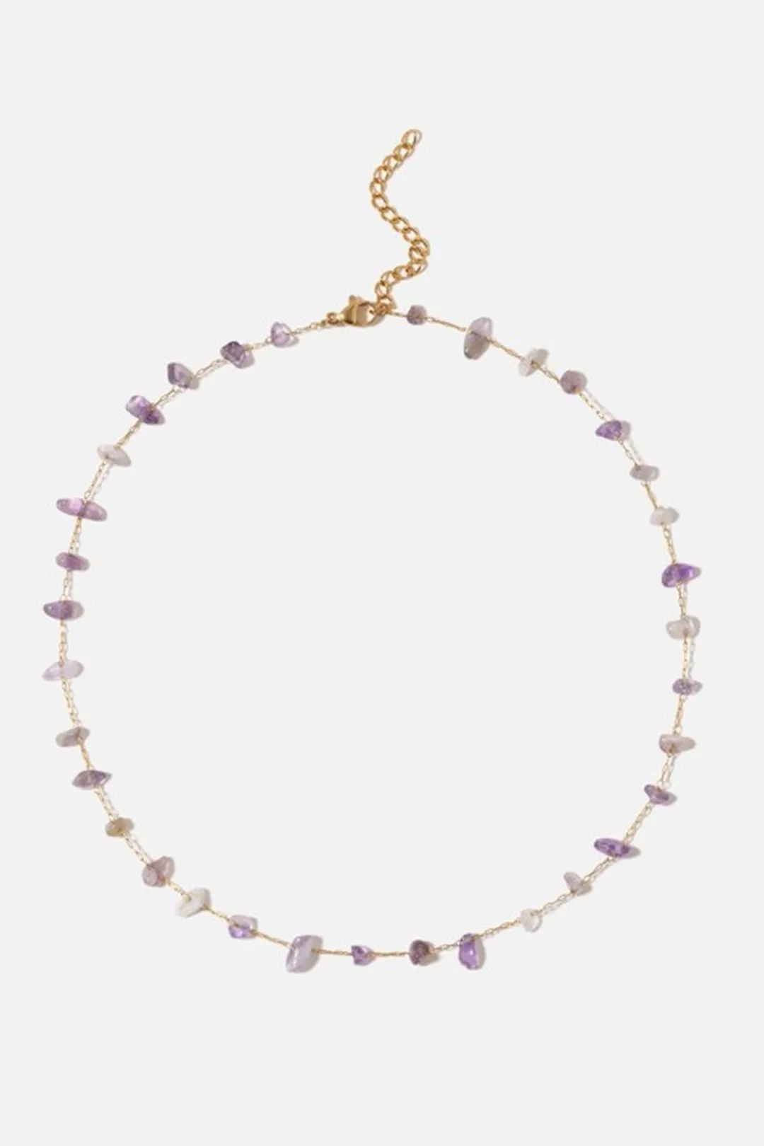 Dipua Colar Lavanda Dourado