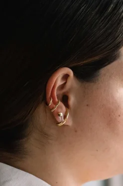 Dipua Ear Cuff Nano Banhado a - Autenticidade em Pequenos Detalhes