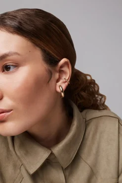 Dipua Ear Cuff Nano Banhado a - Autenticidade em Pequenos Detalhes