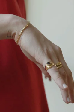 Dipua Pulseira Sean Banhada a Ouro - Charme Masculino em Cada Elo
