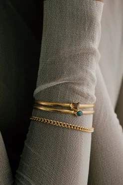 Dipua Pulseira Urano em Ouro - Charme Celestial com uma Presença Forte